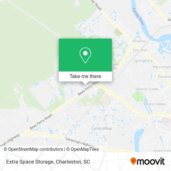 Extra Space Storage map