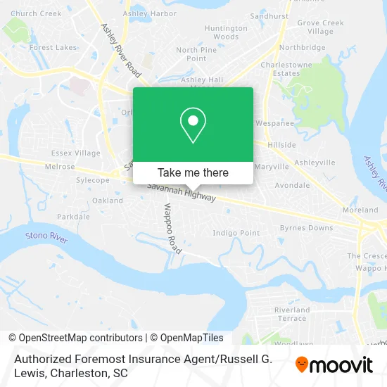 Authorized Foremost Insurance Agent / Russell G. Lewis map