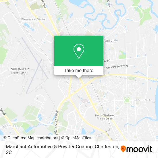 Marchant Automotive & Powder Coating map