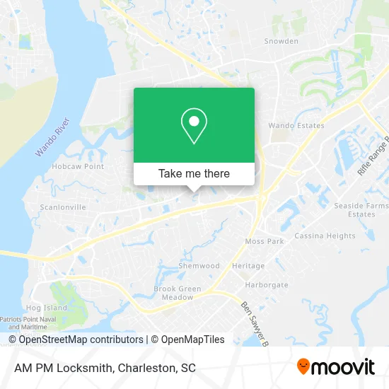AM PM Locksmith map