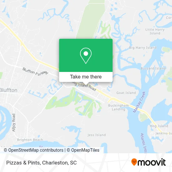 Pizzas & Pints map