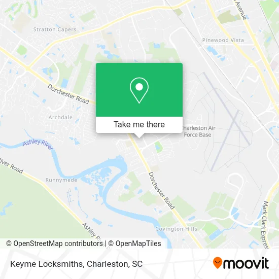 Keyme Locksmiths map