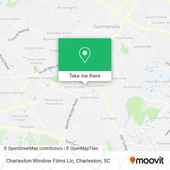 Charleston Window Films Llc map