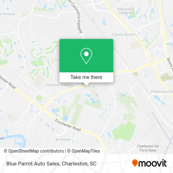 Blue Parrot Auto Sales map