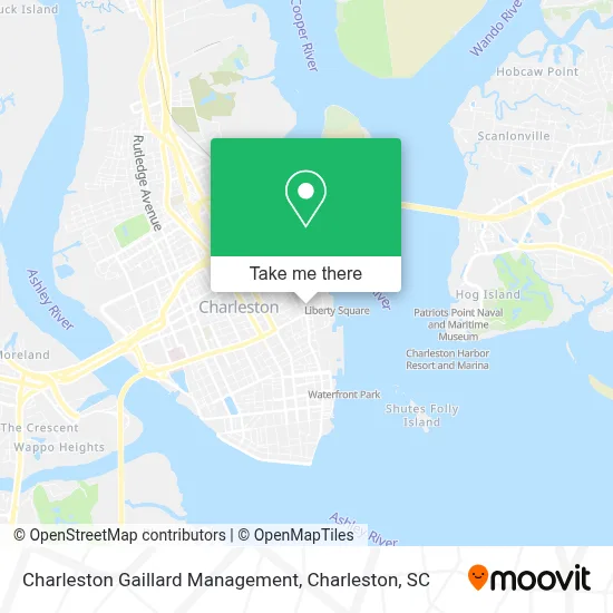 Charleston Gaillard Management map