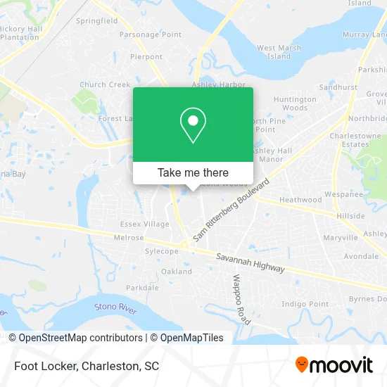 Foot Locker map