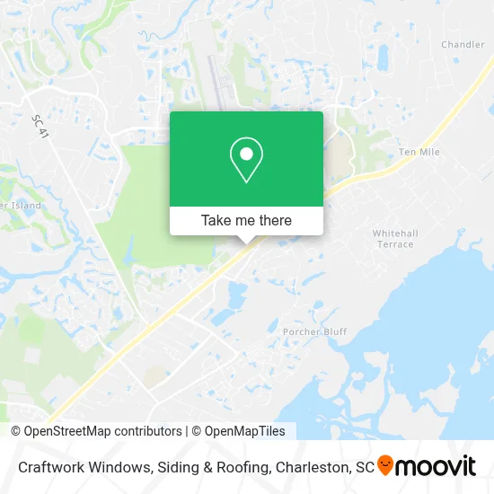 Craftwork Windows, Siding & Roofing map