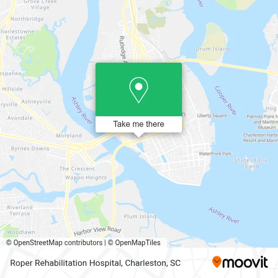 Roper Rehabilitation Hospital map