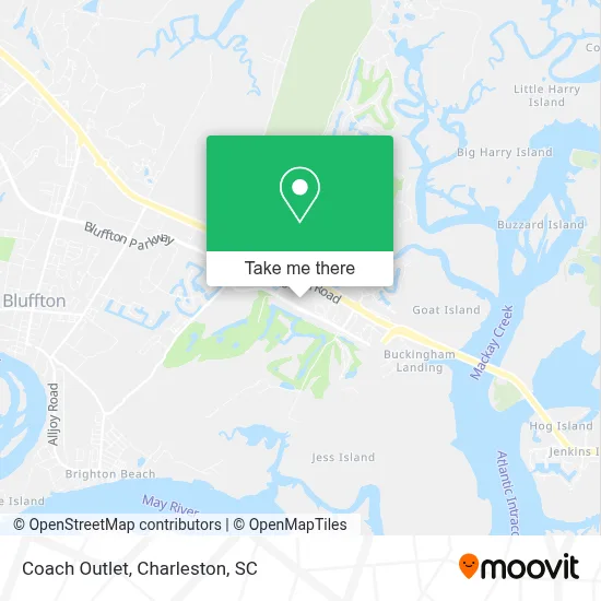 Coach Outlet map