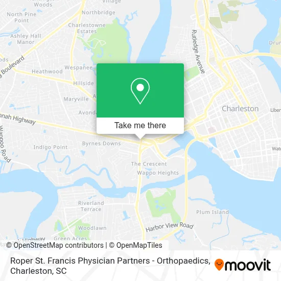 Roper St. Francis Physician Partners - Orthopaedics map