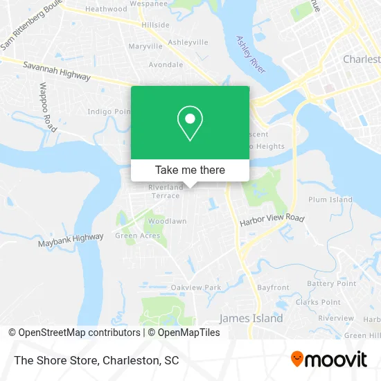 The Shore Store map