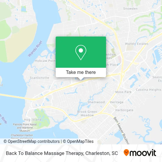 Back To Balance Massage Therapy map