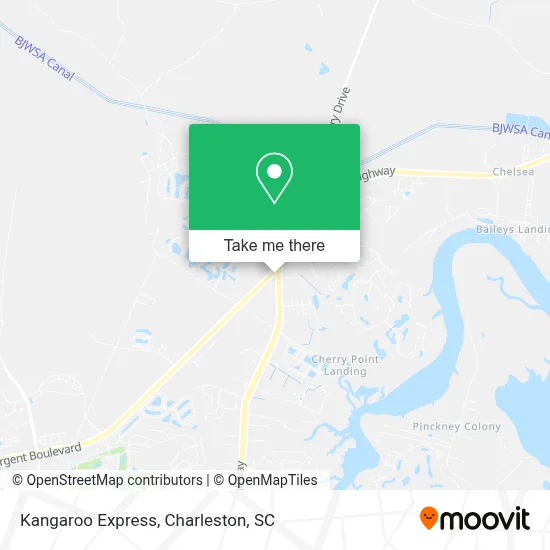 Kangaroo Express map