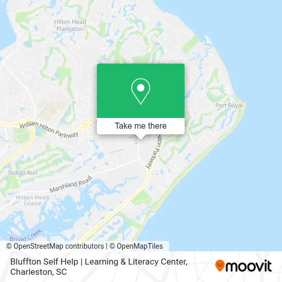Bluffton Self Help | Learning & Literacy Center map