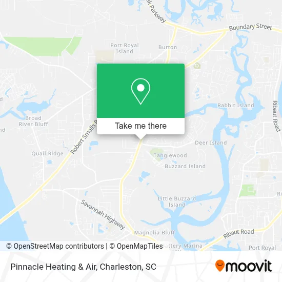 Pinnacle Heating & Air map