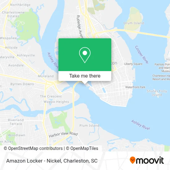 Amazon Locker - Nickel map