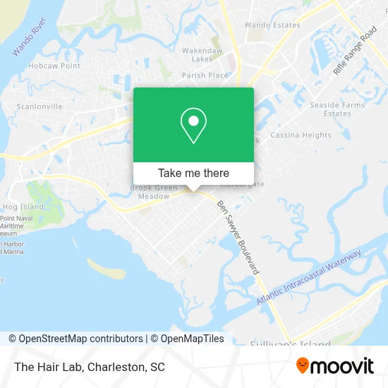 The Hair Lab map