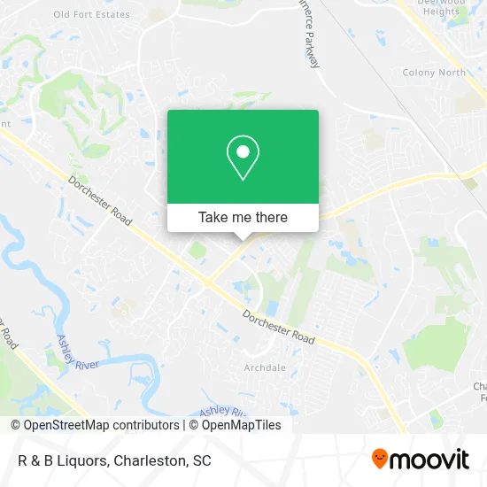 R & B Liquors map