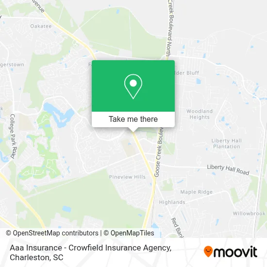 Aaa Insurance - Crowfield Insurance Agency map