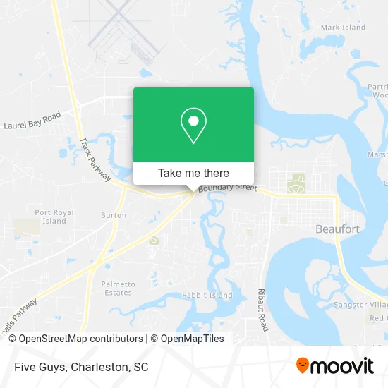 Five Guys map