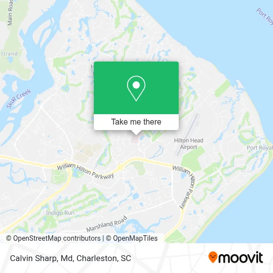 Calvin Sharp, Md map