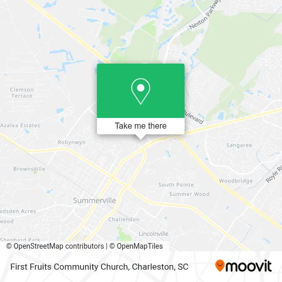 First Fruits Community Church map