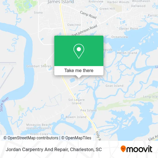 Jordan Carpentry And Repair map