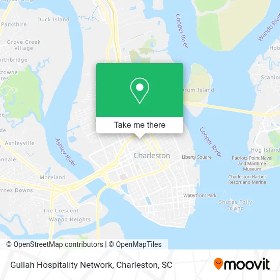 Gullah Hospitality Network map