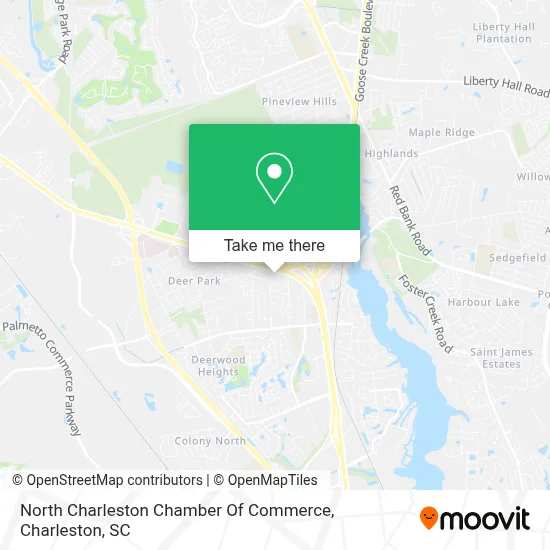 North Charleston Chamber Of Commerce map