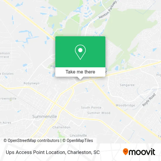 Ups Access Point Location map