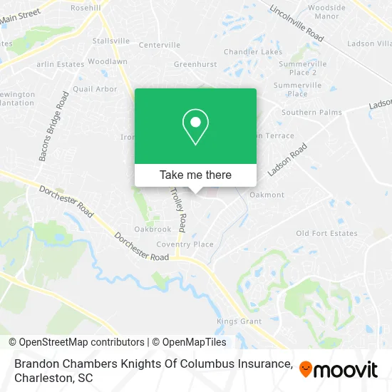 Brandon Chambers Knights Of Columbus Insurance map