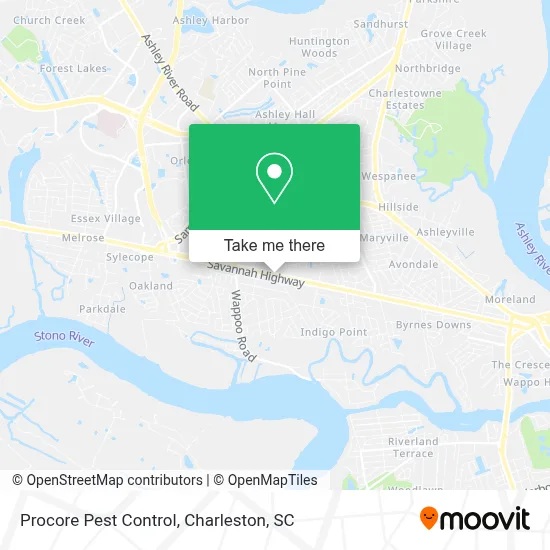 Procore Pest Control map