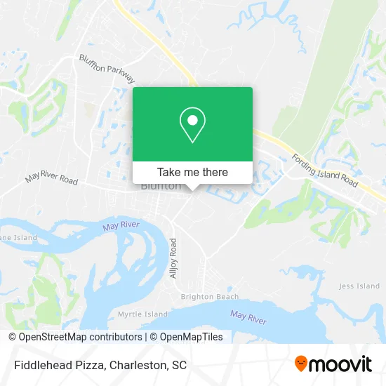 Fiddlehead Pizza map