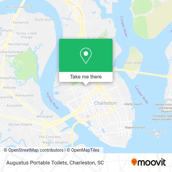 Augustus Portable Toilets map
