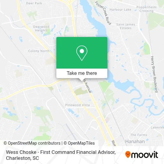 Wess Choske - First Command Financial Advisor map