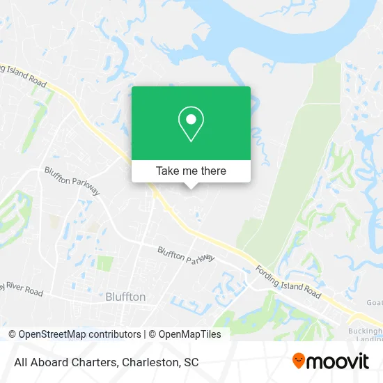 All Aboard Charters map