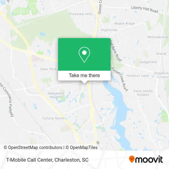 T-Mobile Call Center map