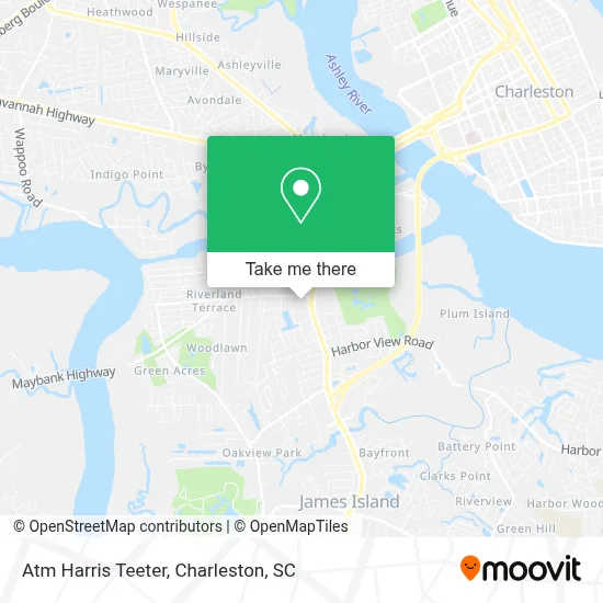 Atm Harris Teeter map