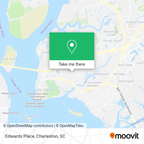 Edwards Place map