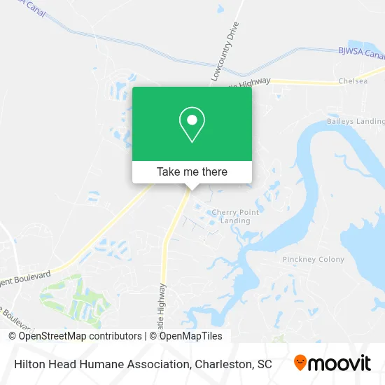 Hilton Head Humane Association map