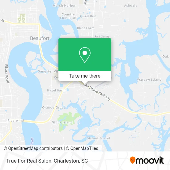 True For Real Salon map