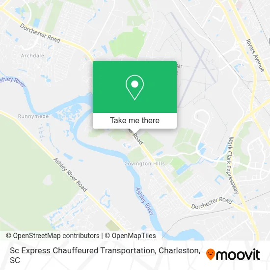 Sc Express Chauffeured Transportation map