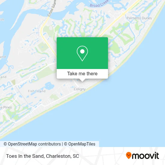Toes In the Sand map