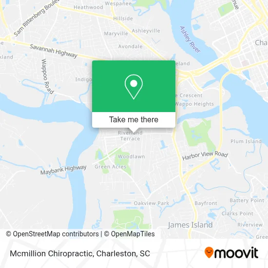 Mcmillion Chiropractic map