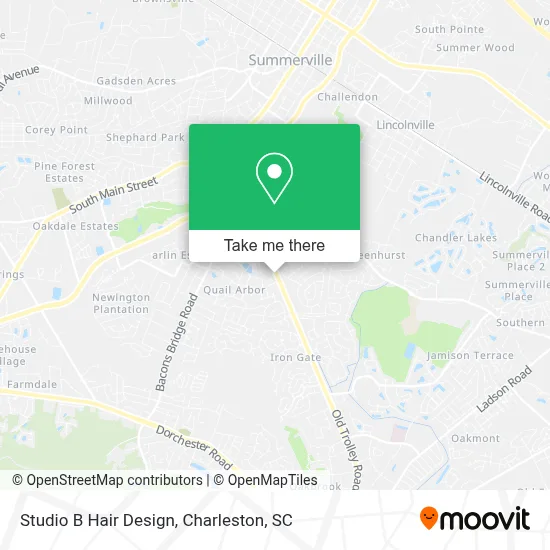 Studio B Hair Design map