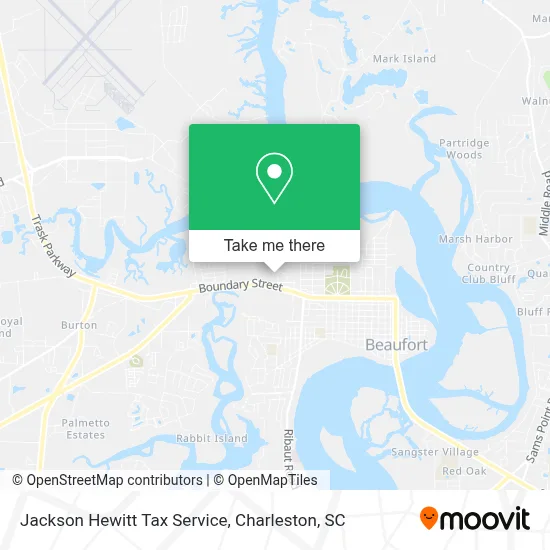 Jackson Hewitt Tax Service map