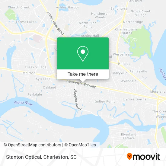 Stanton Optical map