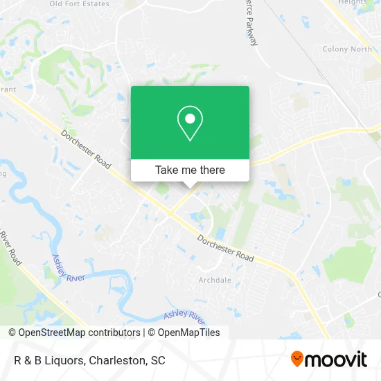 R & B Liquors map