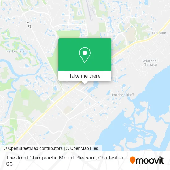 The Joint Chiropractic Mount Pleasant map