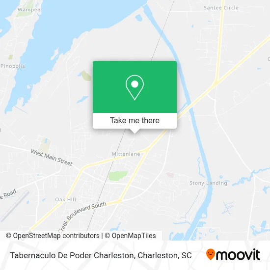 Tabernaculo De Poder  Charleston map